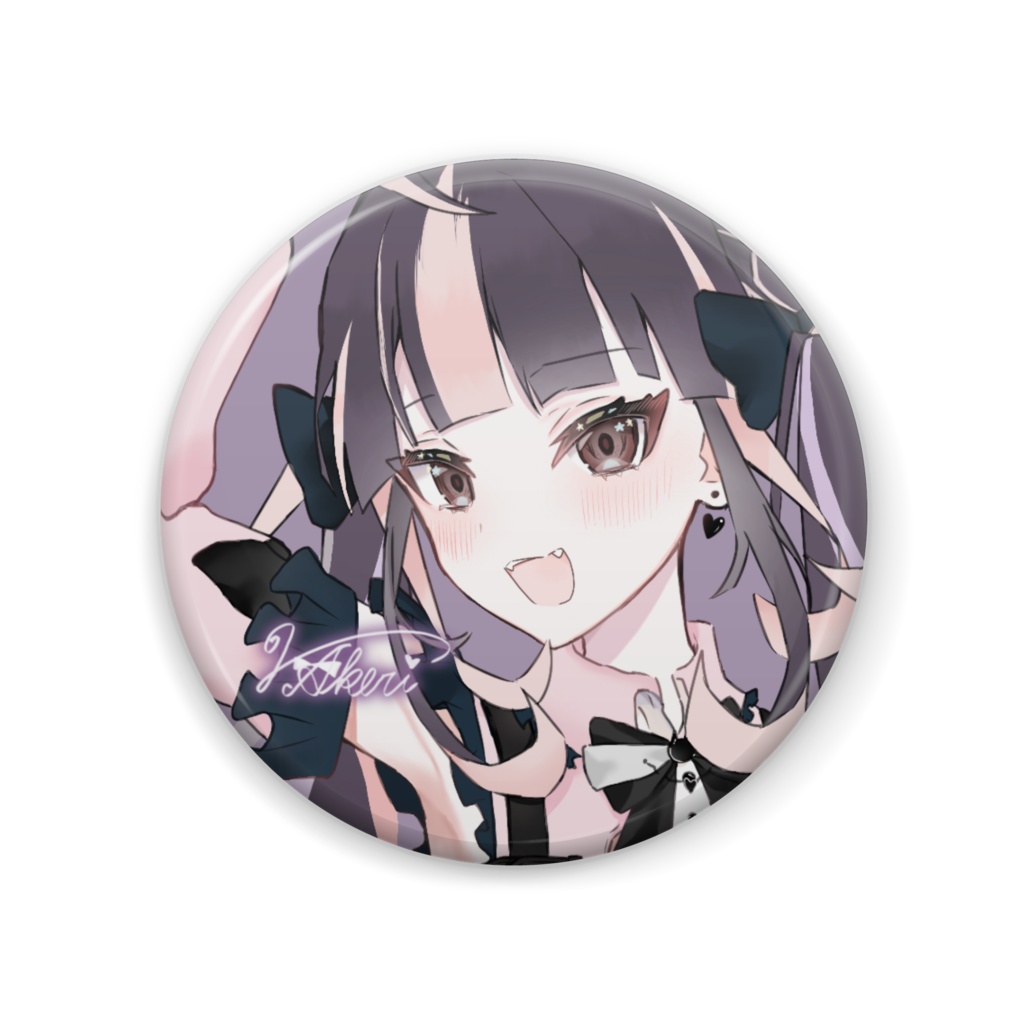 桐島アケリ描き下ろし キービジュアル缶バッジ