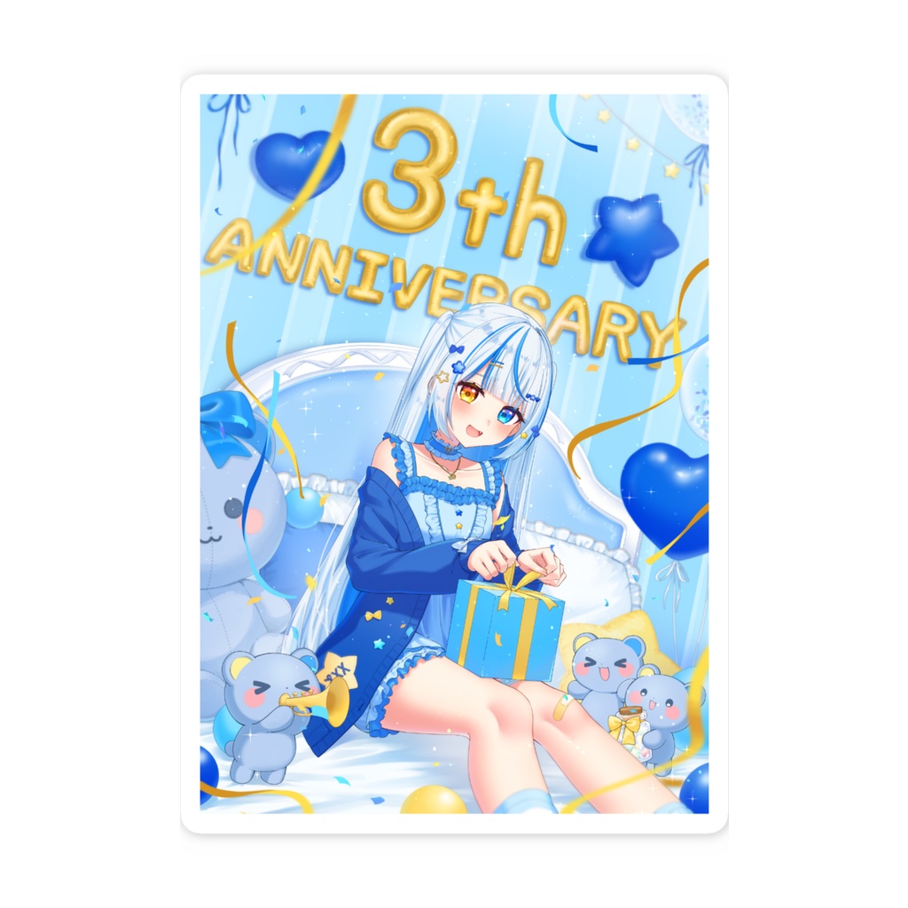 3周年ステッカー①