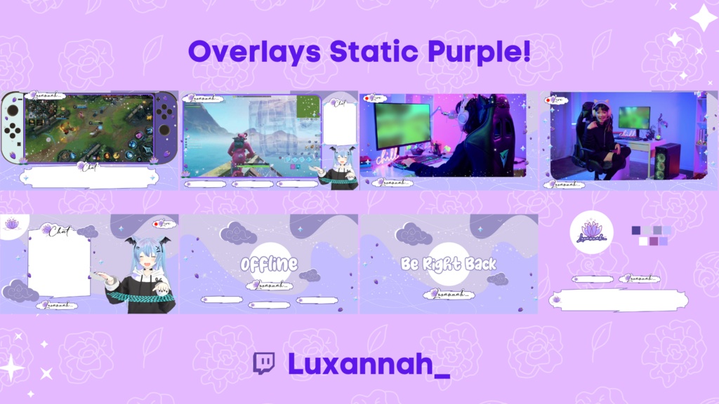 Twitch overlays | Rose Static