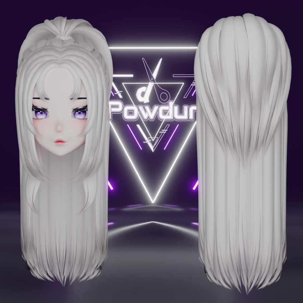 Cute White hair - Roblox