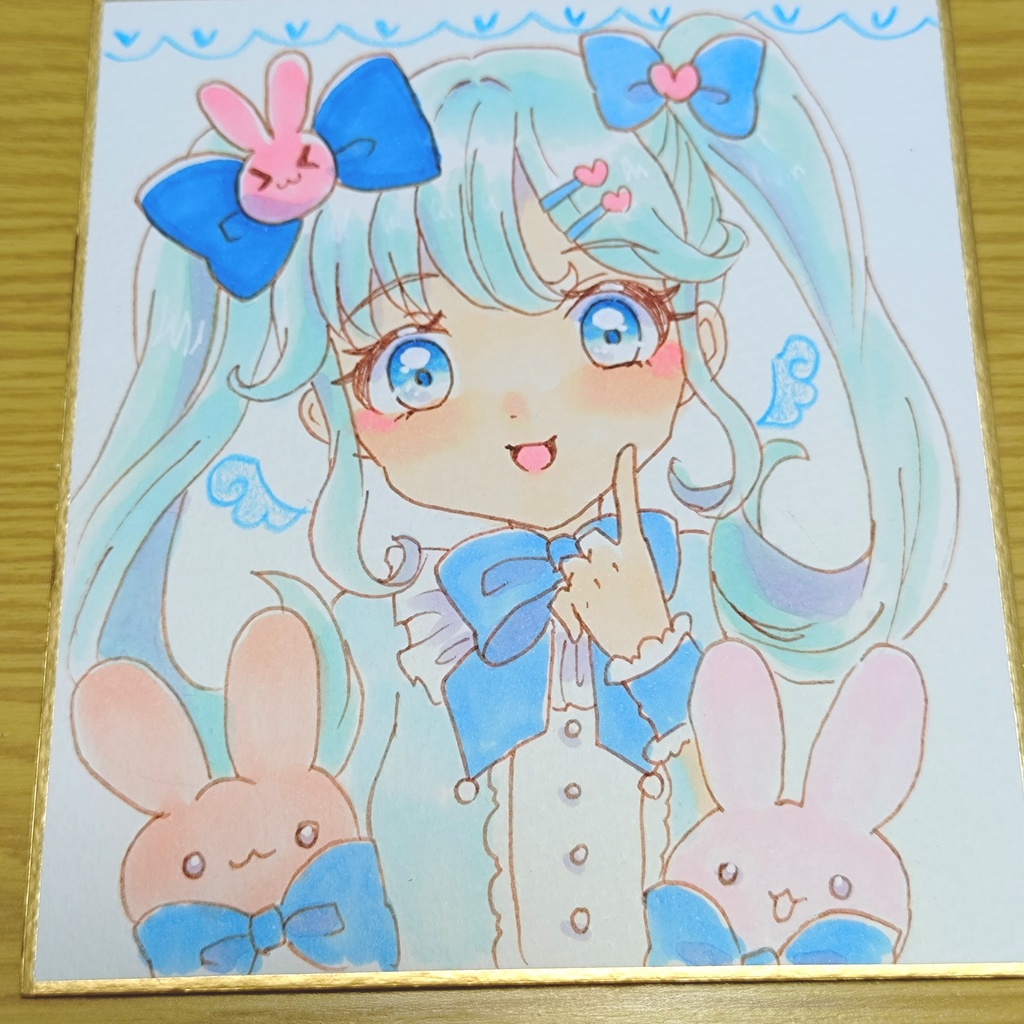 水色天使の女の子
