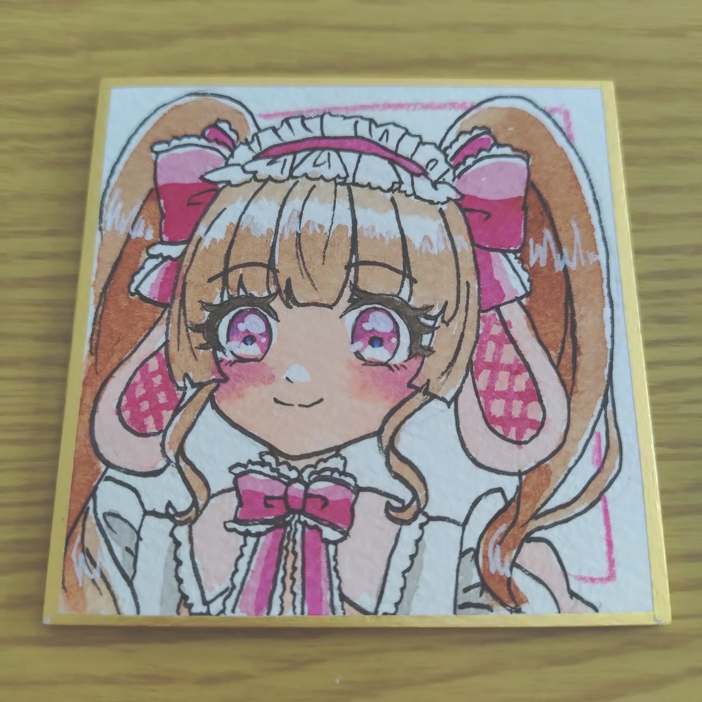 【豆色紙】ウサ耳の女の子