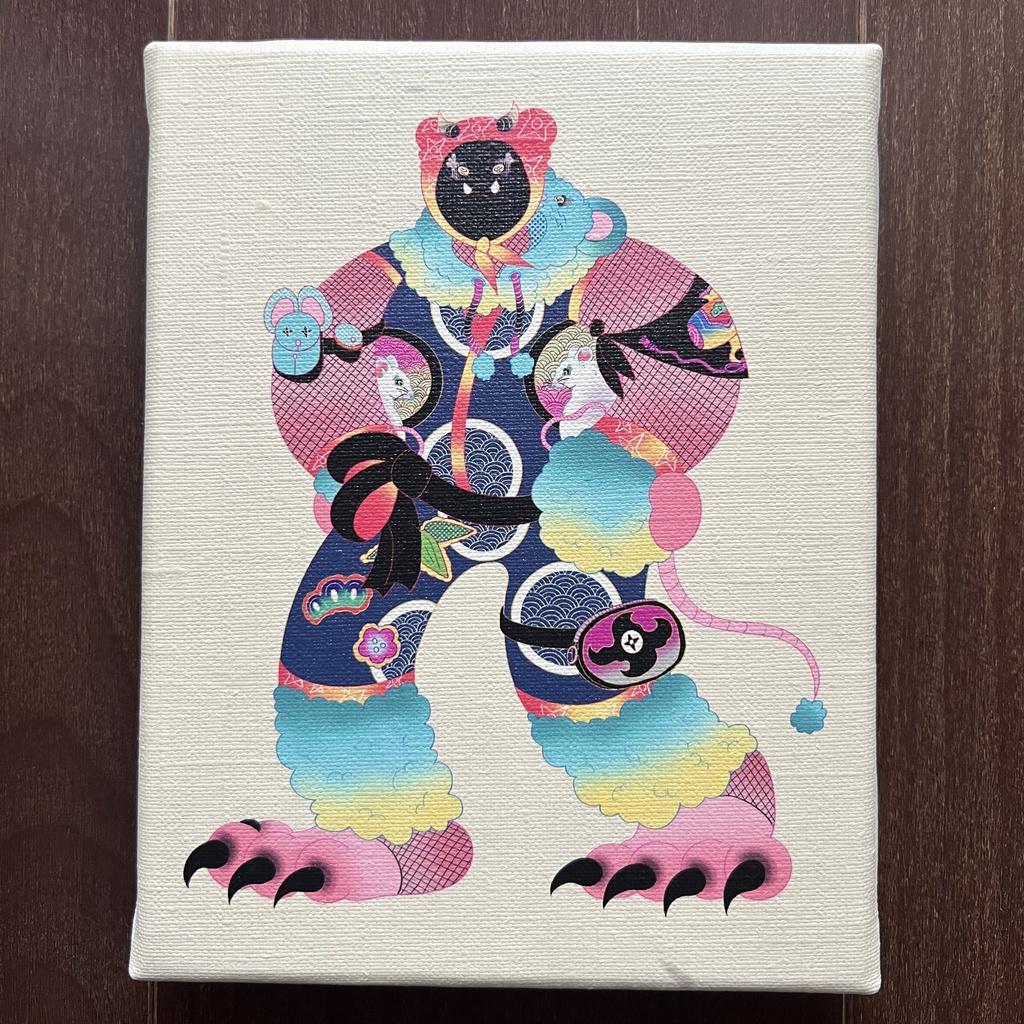 キャンバスアート「子　オンミツズキン」