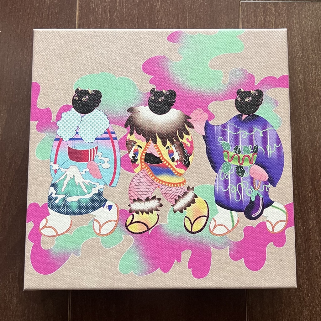 キャンバスプリント　初夢トリオ