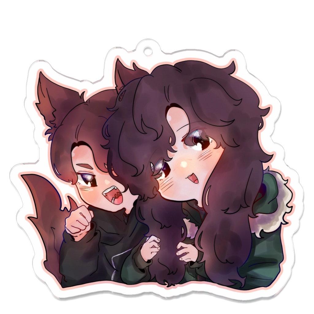 ウサガオキーホルダー