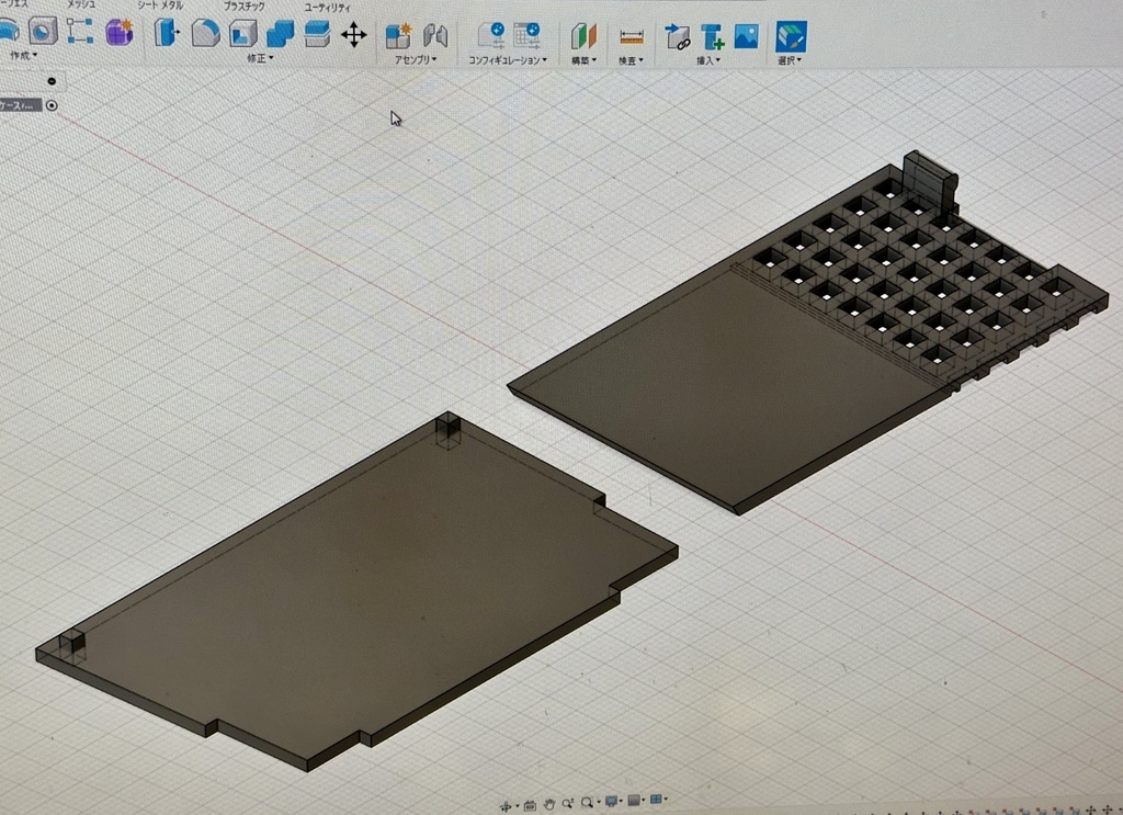 MZ-80K_SDをMZ-700の電源ユニットと置き換えて設置できるケースの3Dモデルデータ