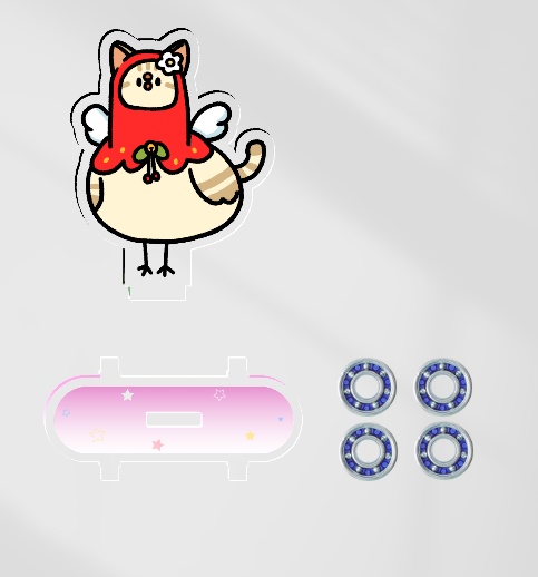にゃちごMK2スケートボードアクリルスタンド