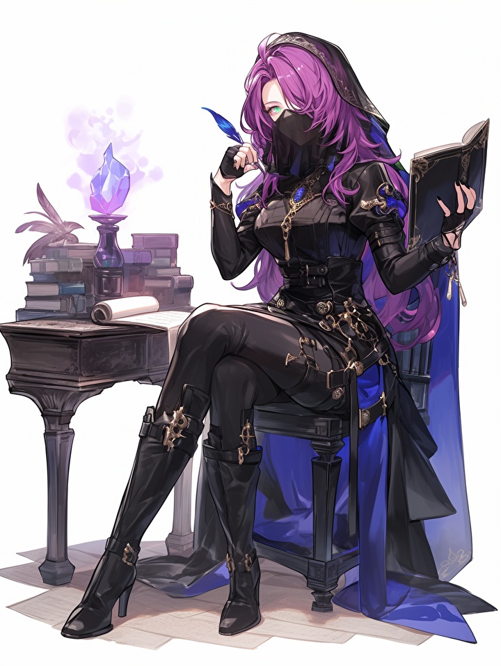 【VRM/PMX】3Dモデル「クロノエ・ノワール - Chrono Noir -」