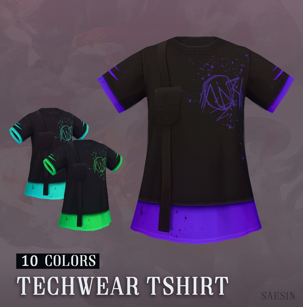 Techwear T-Shirt • 10 Colors