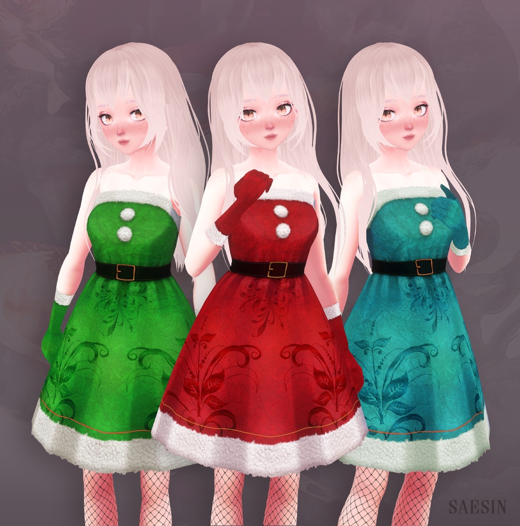 Christmas Costume • Dress + Gloves