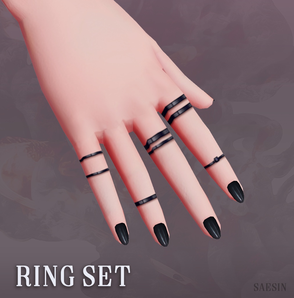 Black Ring Set • Multiple Combinations