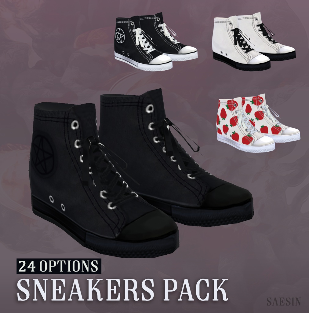 Sneakers Texture Pack • 24 Options - saesin - BOOTH