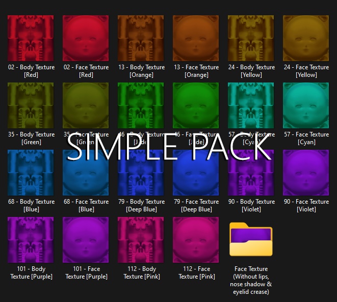 Fantasy Skin • 11 Colors • 121 Options