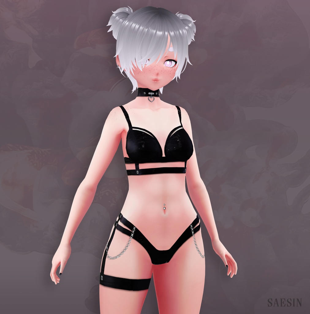 Lingerie Black Latex • 7 Options