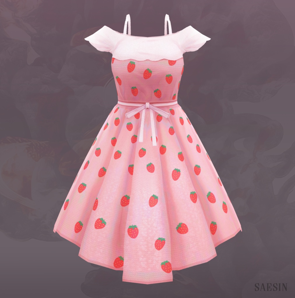 Strawberry Dress • Pink & Black
