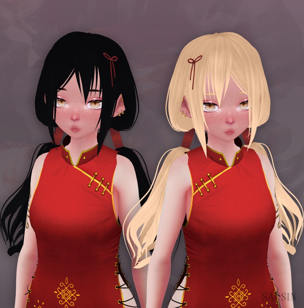 Ponytail Hair • Customizable •  10 Colors