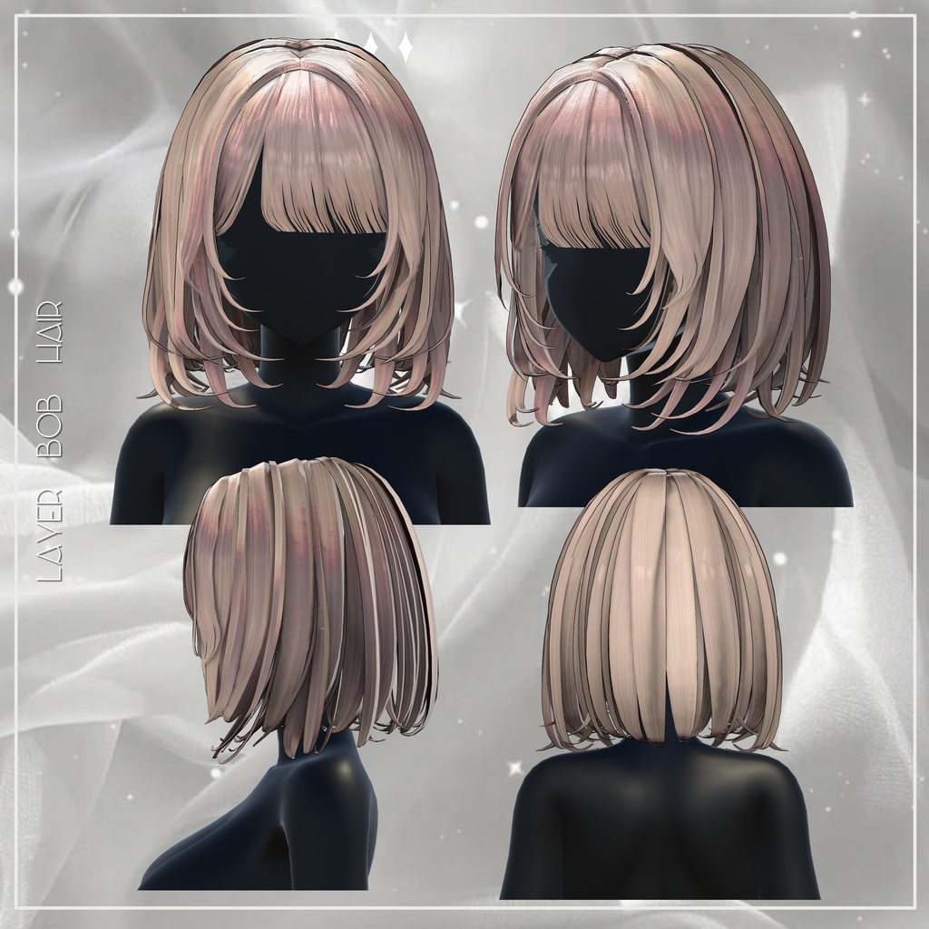 ♥【 𝐘𝐔𝐘𝐔 】𝐋𝐚𝐲𝐞𝐫 𝐁𝐨𝐛 𝐡𝐚𝐢𝐫 𝟎𝟏