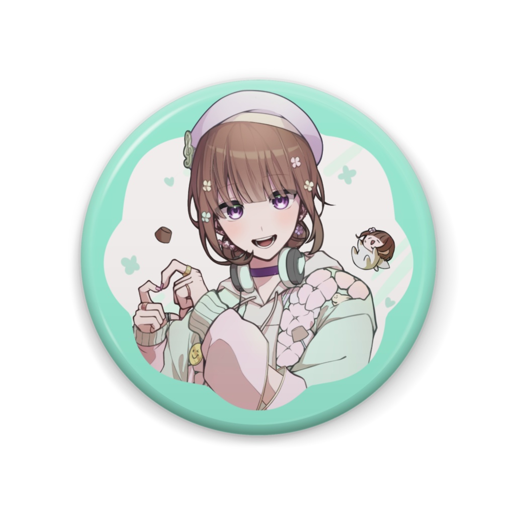 桜咲 風菜 ~はじめましてver.~ 缶バッジ