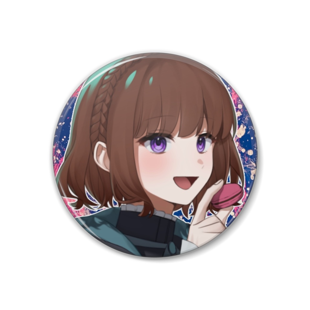 桜咲 風菜 マカロン缶バッジ