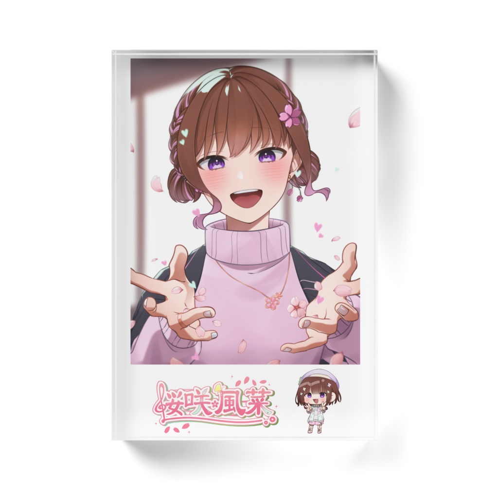 桜咲 風菜~華ビヨリver.~アクリルブロック
