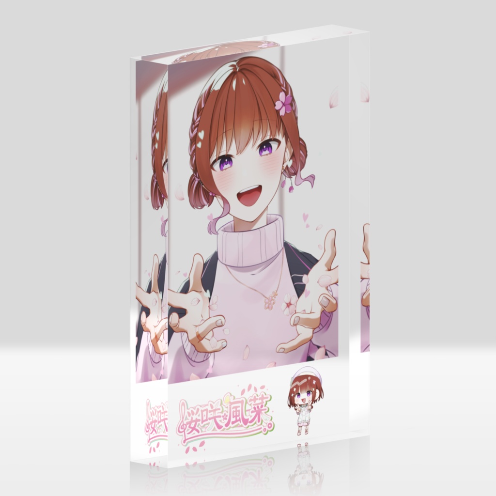 桜咲 風菜~華ビヨリver.~アクリルブロック
