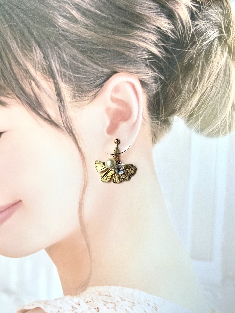 イチョウの想い出 ピアス/イヤリング