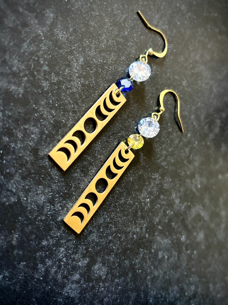 三日月宗近イメージ プレートピアス/イヤリング