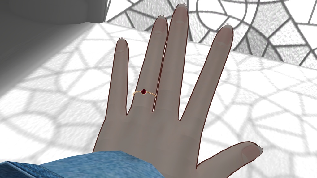 【3Dモデル】 『無料』 Ruby ring