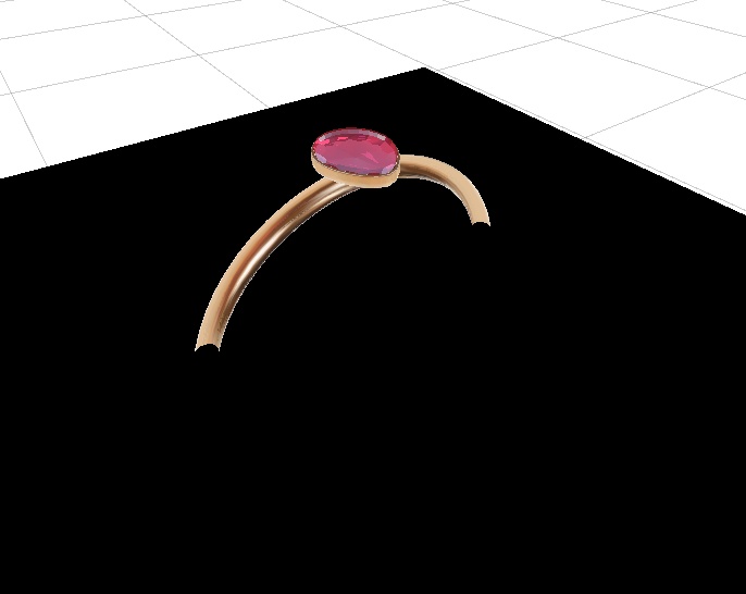 【3Dモデル】 『無料』 Ruby ring