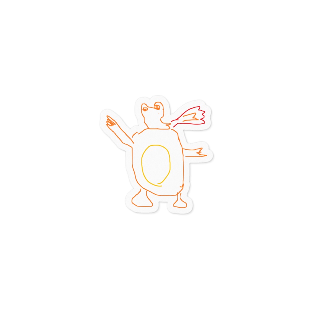 ヒトカゲくんステッカー