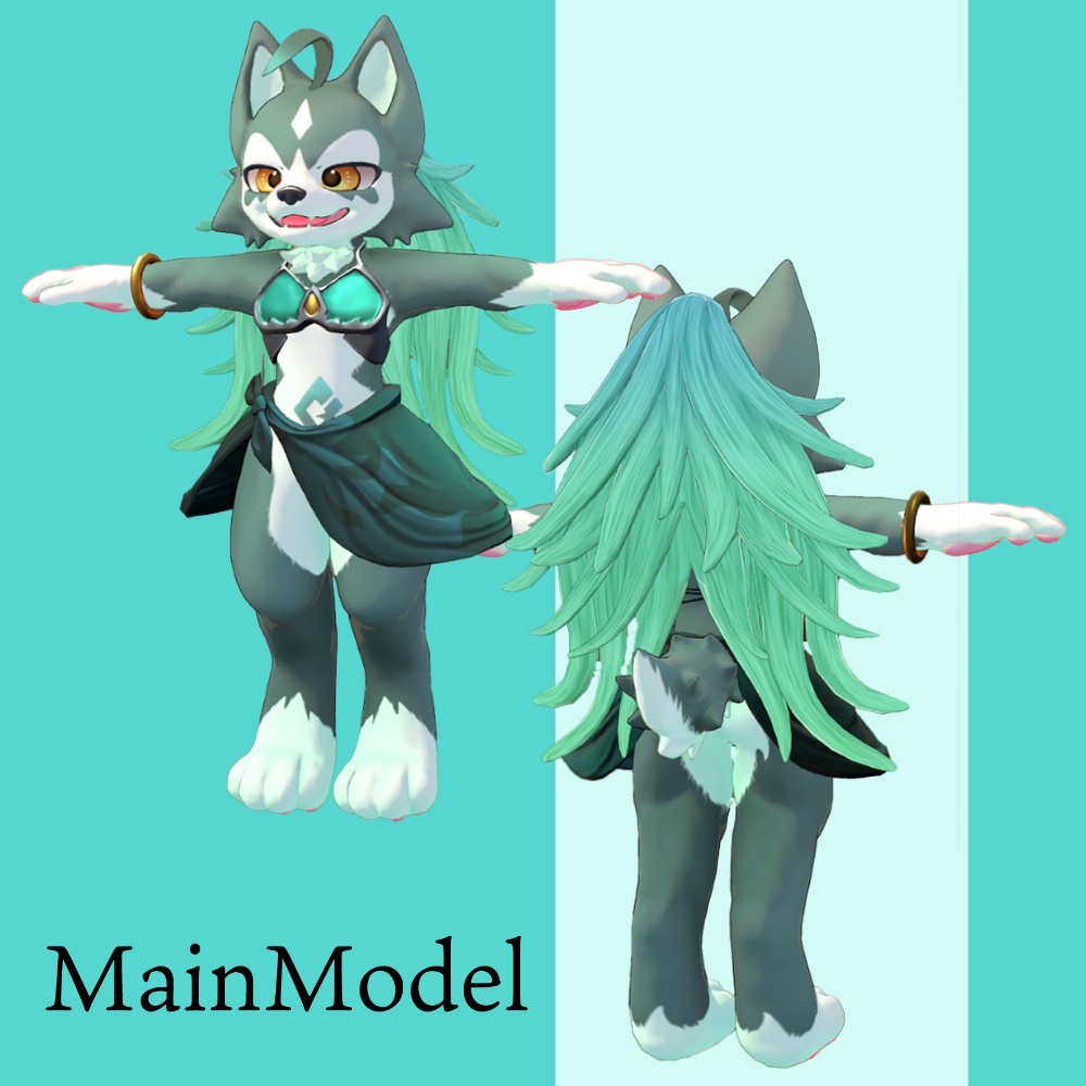 【VRchat向けオリジナルモデル】Hasugi(ハスギ)