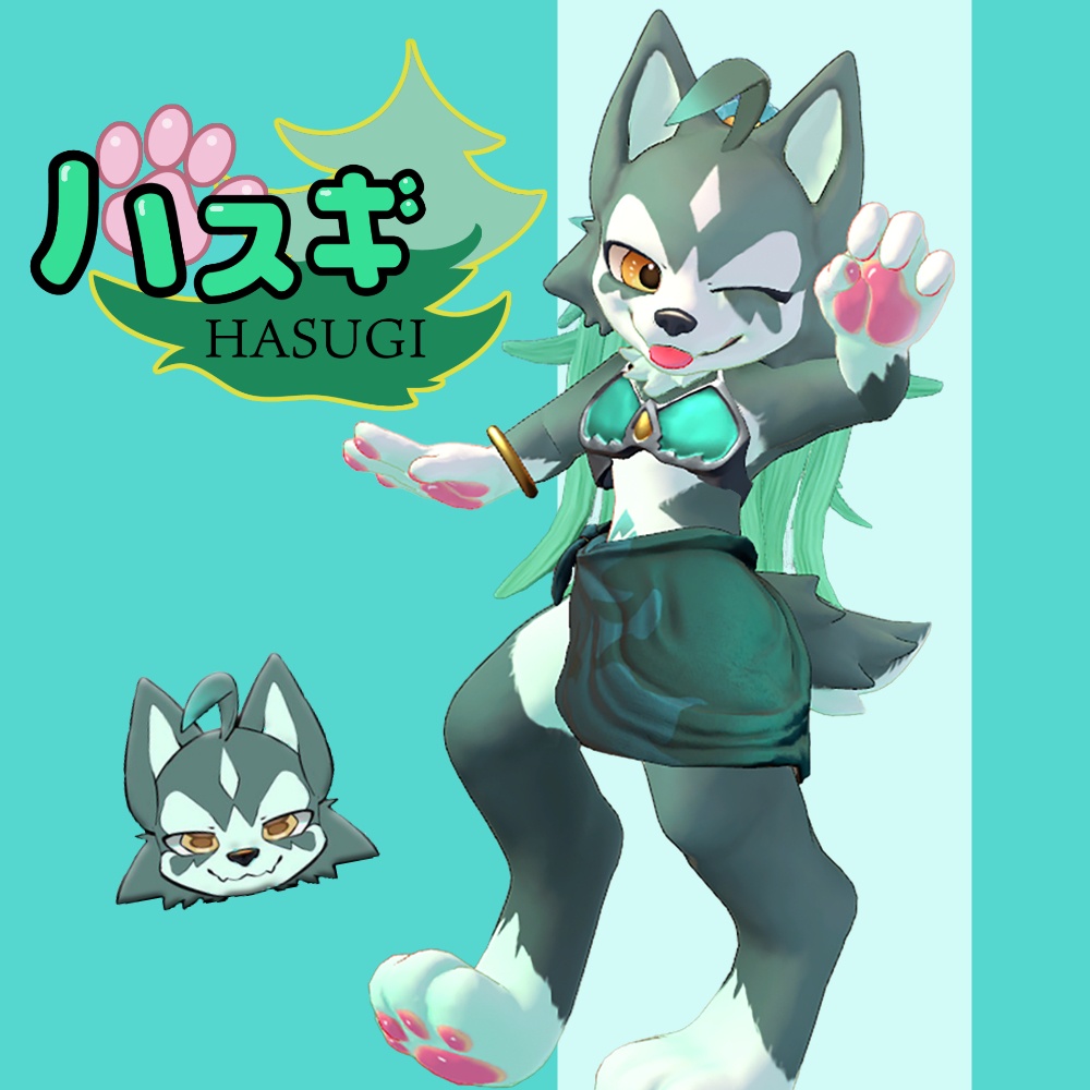【VRchat向けオリジナルモデル】Hasugi（ハスギ）