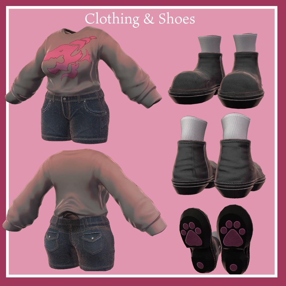 【VRchat向けオリジナルモデル】龍花(リョウカ)