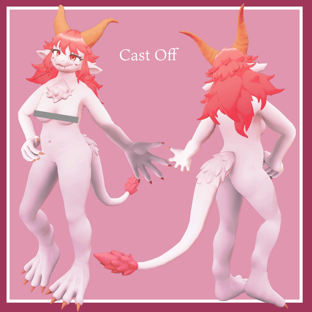 【VRchat向けオリジナルモデル】龍花(リョウカ)