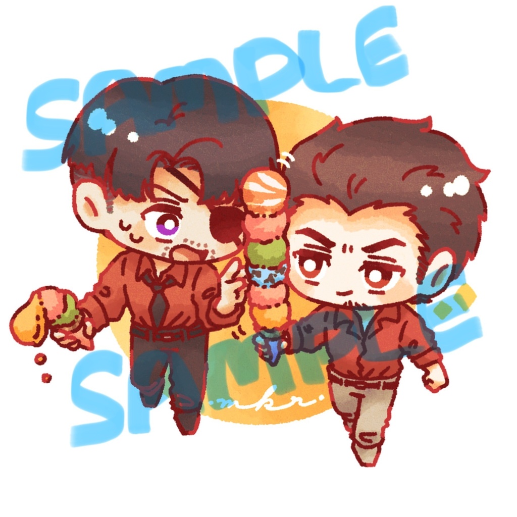 n段アイスと真桐 アクリルキーホルダー