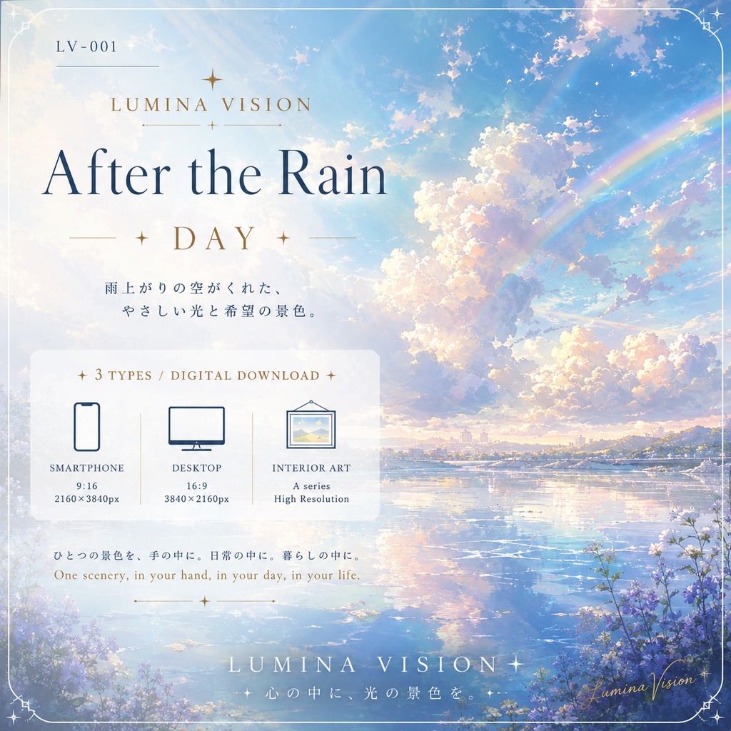 After the Rain — DAY「雨が上がったあとの希望」 LV-001 / Lumina Vision✧