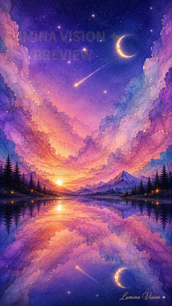 Starlit Serenity — NIGHT 「星降る静けさと、夜明けの希望」 LV-003 / Lumina Vision✧