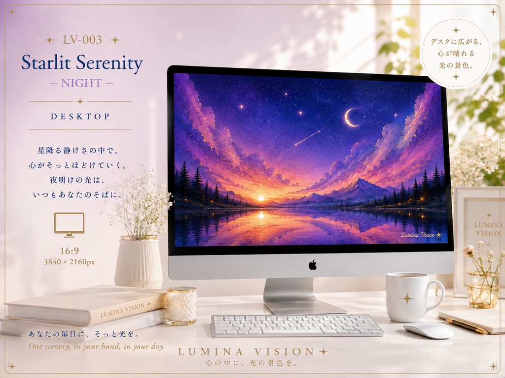 Starlit Serenity — NIGHT 「星降る静けさと、夜明けの希望」 LV-003 / Lumina Vision✧