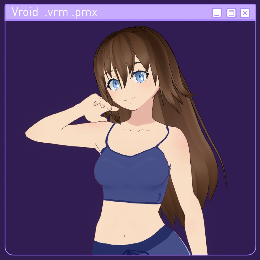 Vroid 3D Free Model - 🟠Caramel Girl