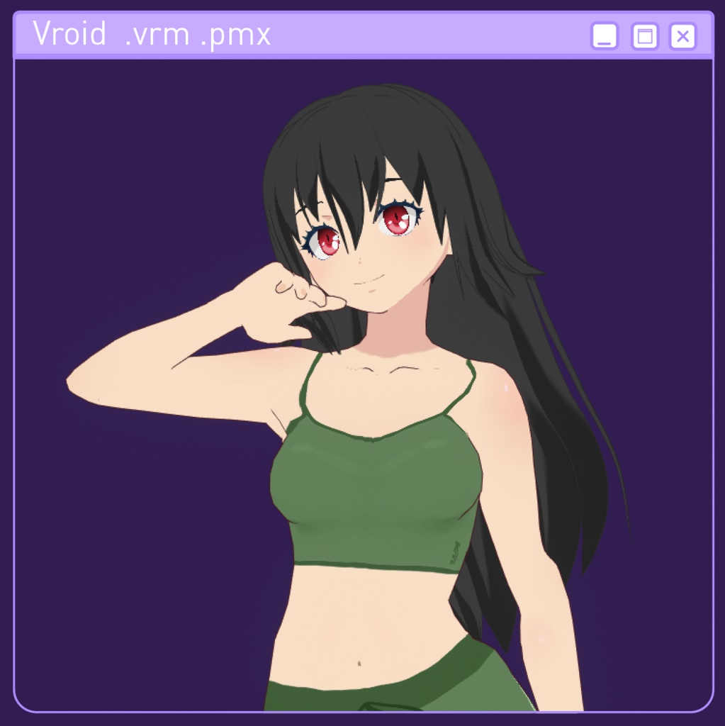 Vroid Free 3D Model - 🔴Carmesi Girl