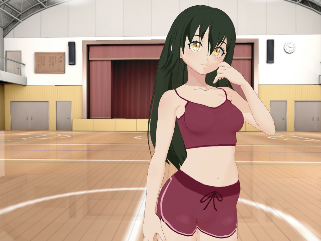 Vroid Free 3D Model - ๐ขGreen Girl