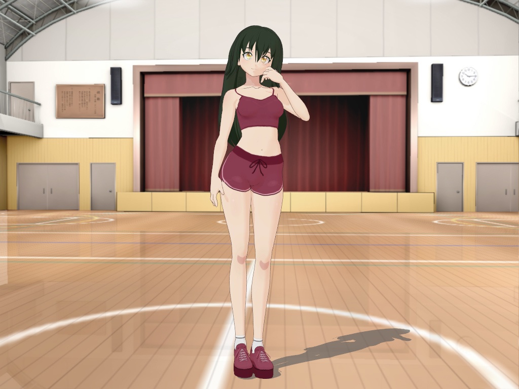 Vroid Free 3D Model - ๐ขGreen Girl