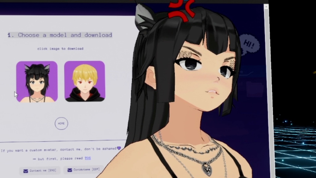 Vroid Free 3D Model - Nekochan😻