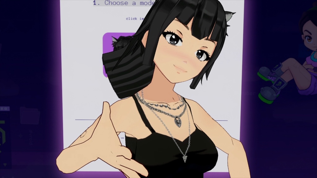 Vroid Free 3D Model - Nekochan😻