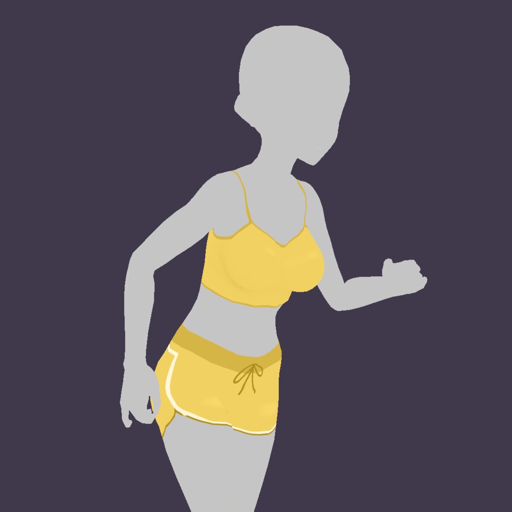 Vroid Cloth - Basic Gym Outfit 🟡