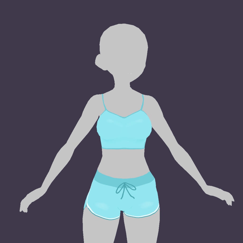 Vroid Cloth - Basic Gym Outfit 💧