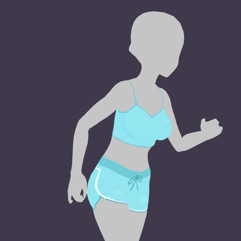 Vroid Cloth - Basic Gym Outfit ๐ง
