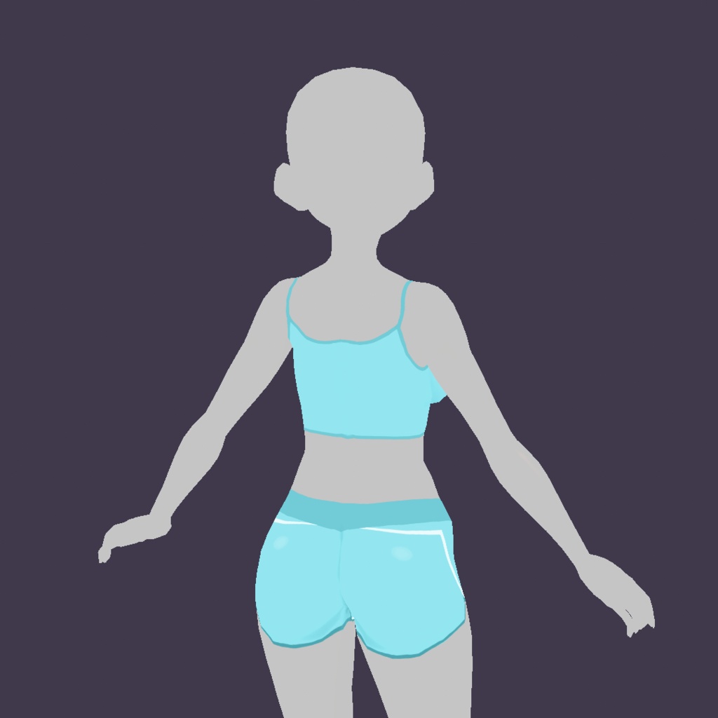 Vroid Cloth - Basic Gym Outfit ๐ง