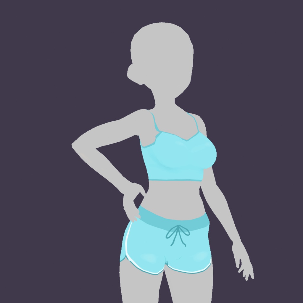 Vroid Cloth - Basic Gym Outfit ๐ง