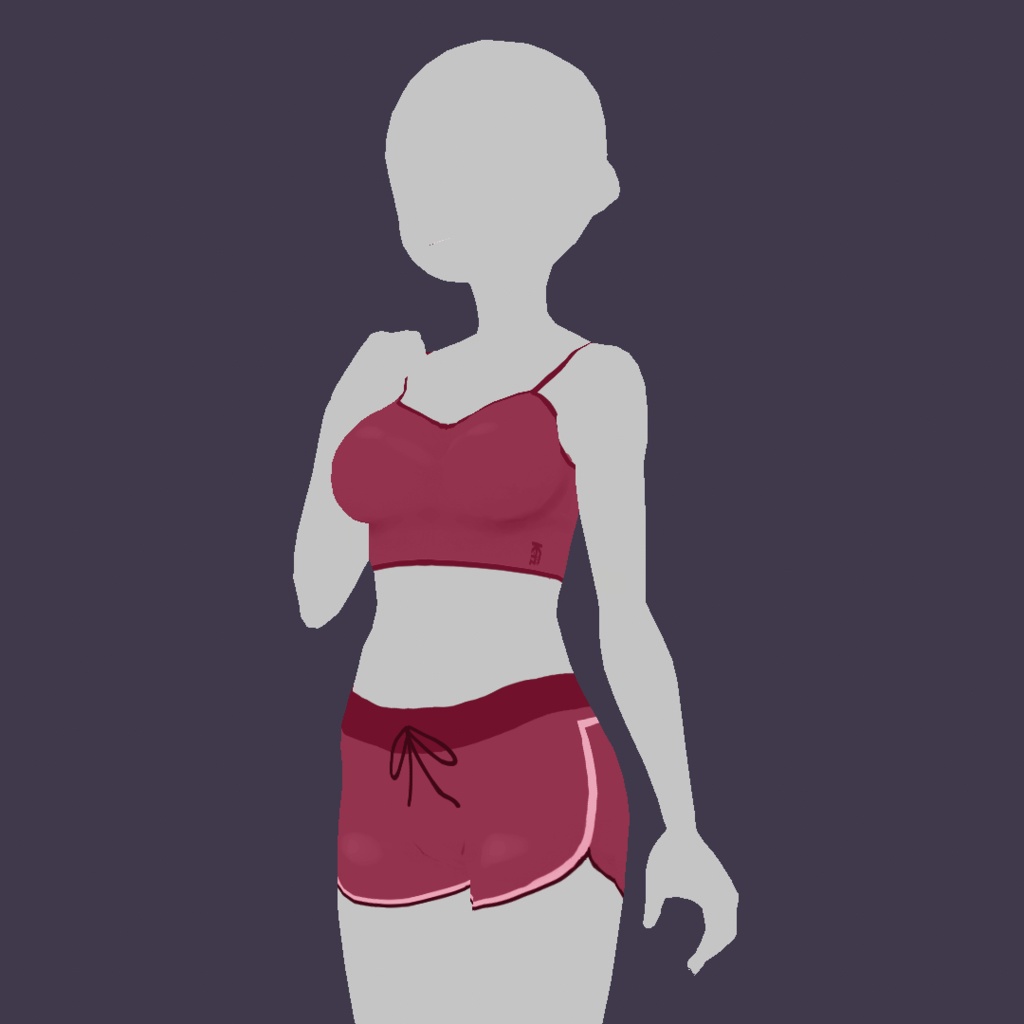 Vroid Cloth - Basic Gym Outfit ๐ด